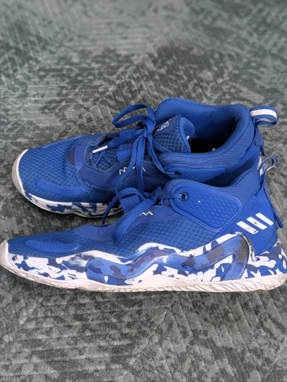 Adidas D.O.N. Issue 3 Royal Blue/White Basketball Shoes Men’s Size 11